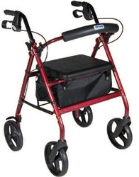 Drive Aluminum Rollator, 7.5 inch Casters