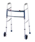 Karman Deluxe Folding Walker w/5" Wheels and Adjustable Height W-01-W5